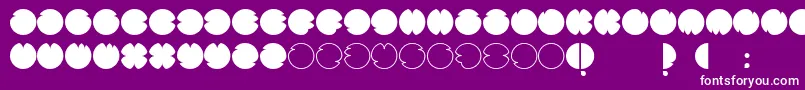 Шрифт CodesRegular – белые шрифты на фиолетовом фоне