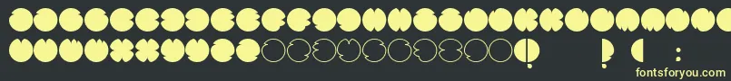 CodesRegular-Schriftart – Gelbe Schriften auf schwarzem Hintergrund
