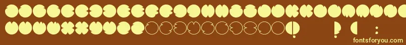 CodesRegular Font – Yellow Fonts on Brown Background
