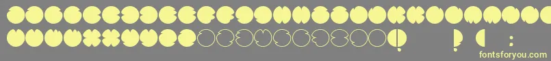 CodesRegular Font – Yellow Fonts on Gray Background