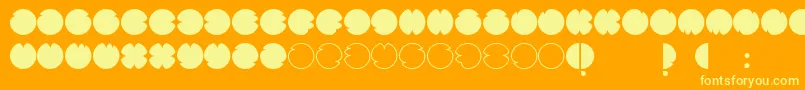 CodesRegular Font – Yellow Fonts on Orange Background