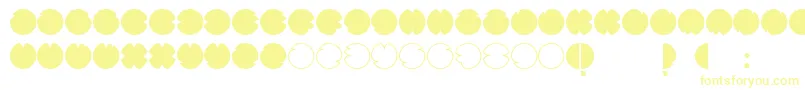 CodesRegular Font – Yellow Fonts on White Background