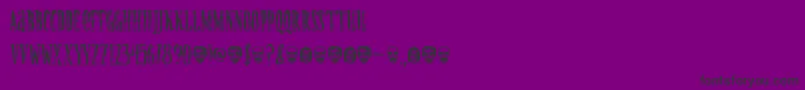 CREATURE Font – Black Fonts on Purple Background