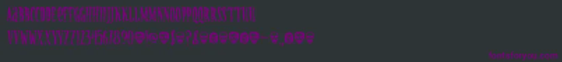 CREATURE Font – Purple Fonts on Black Background