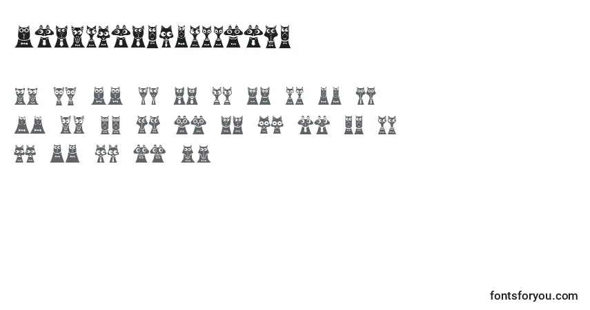 Czcionka CreatureswithHorns – alfabet, cyfry, specjalne znaki