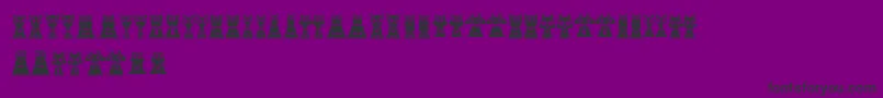 CreatureswithHorns Font – Black Fonts on Purple Background