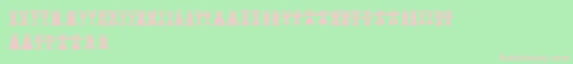 CreatureswithHorns Font – Pink Fonts on Green Background