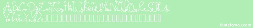 Credibility Regular Font – White Fonts on Green Background