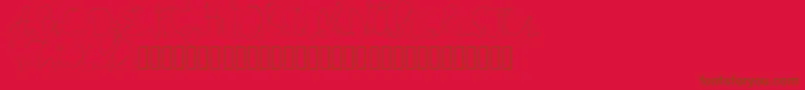 Credibility Thin Font – Brown Fonts on Red Background