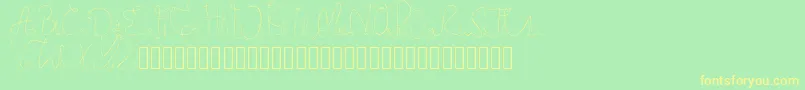 Credibility Thin Font – Yellow Fonts on Green Background