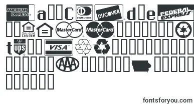 Credit Cards font – Fonts For Logos