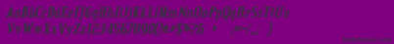 credit valley bold italic-fontti – mustat fontit violetilla taustalla