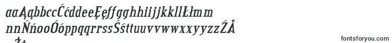 フォントcredit valley bold italic – ポーランドのフォント