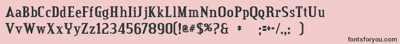 credit valley bold Font – Black Fonts on Pink Background