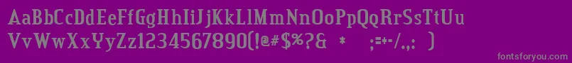 credit valley bold Font – Gray Fonts on Purple Background