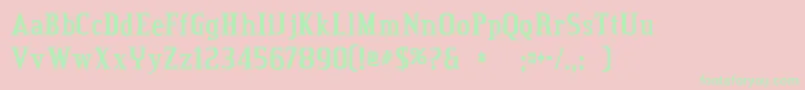 credit valley bold Font – Green Fonts on Pink Background