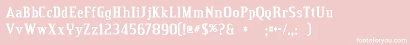 credit valley bold Font – White Fonts on Pink Background