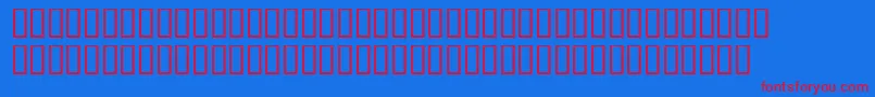 フォントEagan – 赤い文字の青い背景