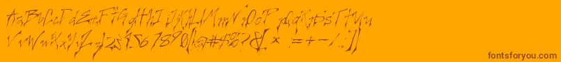 Weitere Informationen zur CREELO -Schriftart CREELO -Schriftart – Braune Schriften auf orangefarbenem Hintergrund