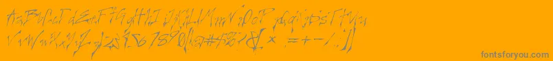 CREELO   Font – Gray Fonts on Orange Background