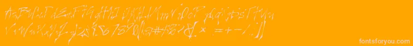CREELO   Font – Pink Fonts on Orange Background