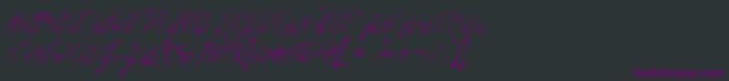 Шрифт CREELO   – фиолетовые шрифты на чёрном фоне