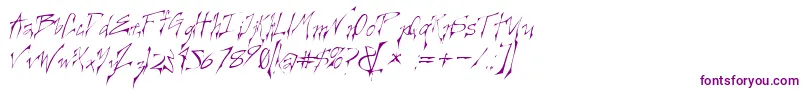 CREELO   Font – Purple Fonts on White Background