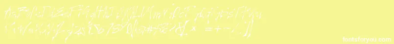 フォントCREELO   – 黄色い背景に白い文字