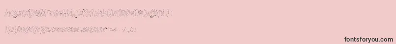 Saiba mais sobre a fonte Creshex Brush Outline Fonte Creshex Brush Outline – fontes pretas em um fundo rosa