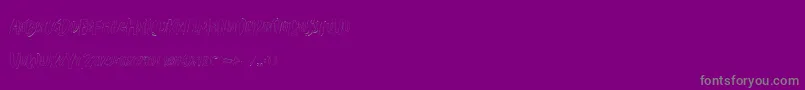 Weitere Informationen zur Creshex Brush Outline-Schriftart Creshex Brush Outline-Schriftart – Graue Schriften auf violettem Hintergrund