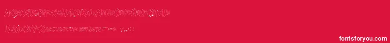 fuente Creshex Brush Outline – Fuentes Blancas Sobre Fondo Rojo
