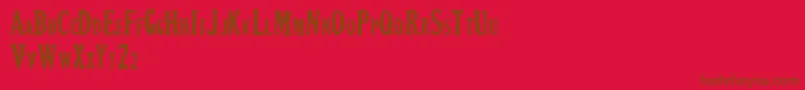 CRIMSON PETAL Font – Brown Fonts on Red Background