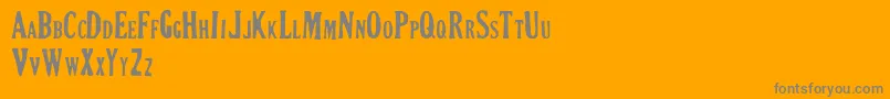 フォントCRIMSON PETAL – オレンジの背景に灰色の文字