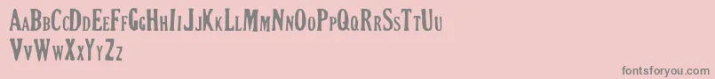 CRIMSON PETAL-Schriftart – Graue Schriften auf rosa Hintergrund