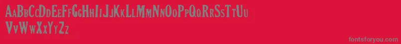 CRIMSON PETAL Font – Gray Fonts on Red Background