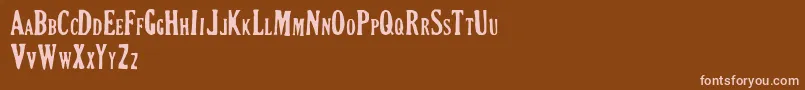 CRIMSON PETAL Font – Pink Fonts on Brown Background