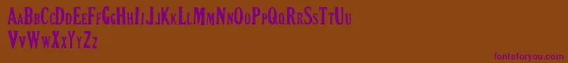 CRIMSON PETAL Font – Purple Fonts on Brown Background
