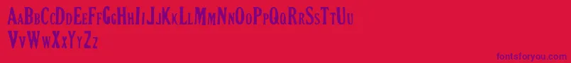 Police CRIMSON PETAL – polices violettes sur fond rouge