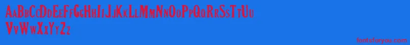 CRIMSON PETAL Font – Red Fonts on Blue Background
