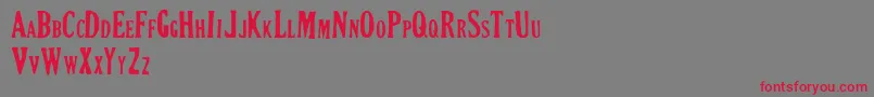 CRIMSON PETAL Font – Red Fonts on Gray Background