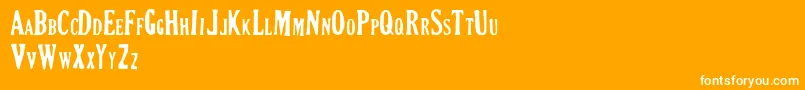 CRIMSON PETAL Font – White Fonts on Orange Background