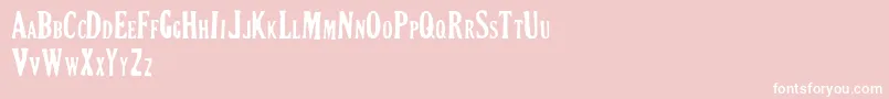 Weitere Informationen zur CRIMSON PETAL-Schriftart CRIMSON PETAL-Schriftart – Weiße Schriften auf rosa Hintergrund