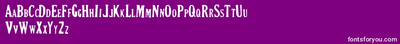 CRIMSON PETAL Font – White Fonts on Purple Background