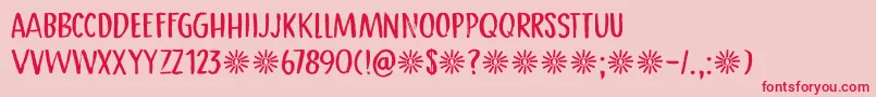 Crimson Skyline DEMO Font – Red Fonts on Pink Background