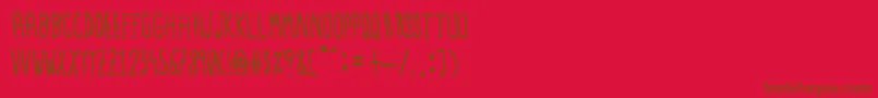 Cristobal Font – Brown Fonts on Red Background
