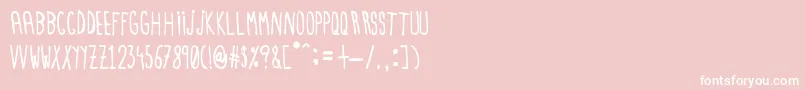 Lisätietoja Cristobal-fontista Cristobal-fontti – valkoiset fontit vaaleanpunaisella taustalla
