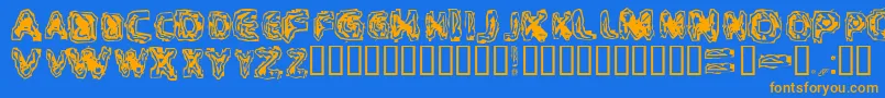 Fonte CRITM    – fontes laranjas em um fundo azul
