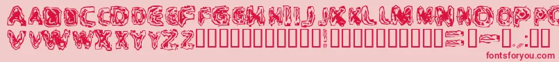 CRITM    Font – Red Fonts on Pink Background