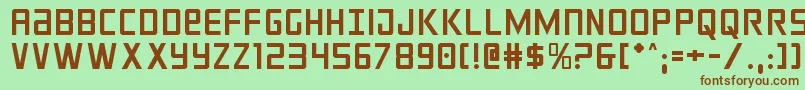 crixus-fontti – ruskeat fontit vihreällä taustalla