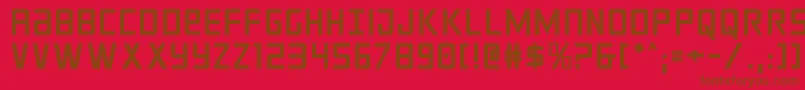 crixus Font – Brown Fonts on Red Background